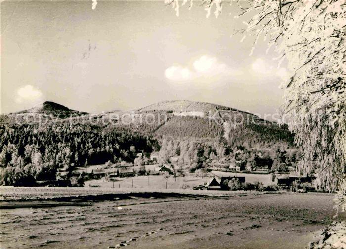 Jonsdorf mit Lausche und Buchberg Landschaftspanorama