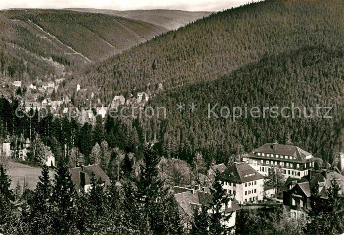 Baerenfels Erzgebirge Blick nach Kipsdorf