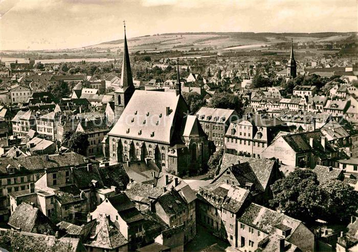 Weimar Thueringen Ortsansicht mit Kirche