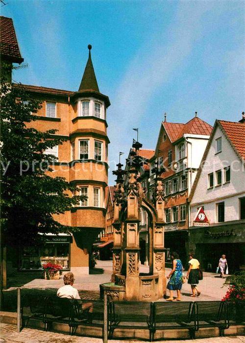 Reutlingen BW Lindenbrunnen Altstadt Tor zur Schwaebischen Alb