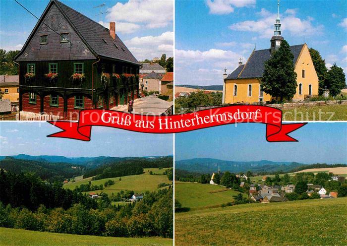 Hinterhermsdorf Museum Waldarbeiterstube Kirche Engelkirche Raeumichttal Landsch