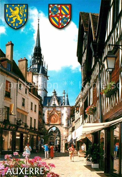 Auxerre Tour de l Horloge ou Tour Gaillarde XIV siecle