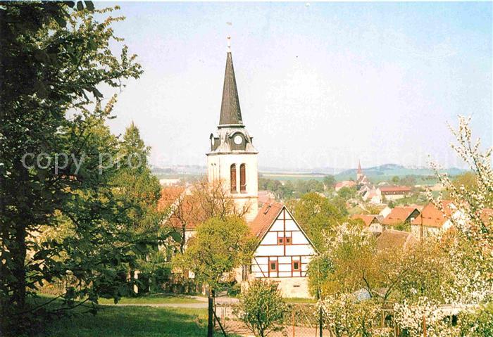 Ottendorf Bahretal Ortsansicht mit Kirche