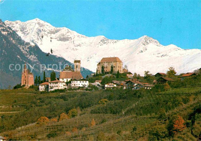 Scena Merano Gesamtansicht mit Alpenpanorama
