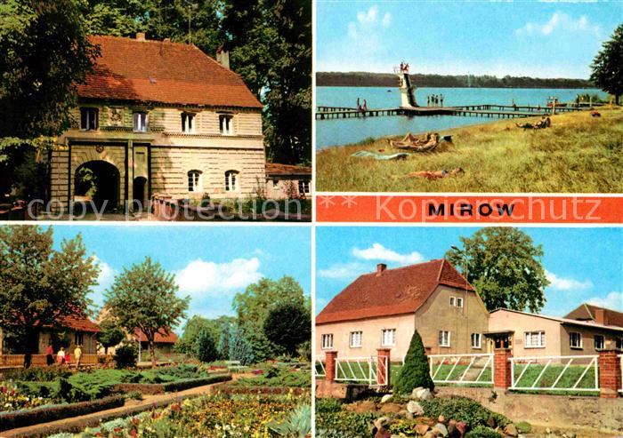 Mirow Torhaus Schloss Freibad Mirower See Fritz Reuter Strasse Rat der Stadt