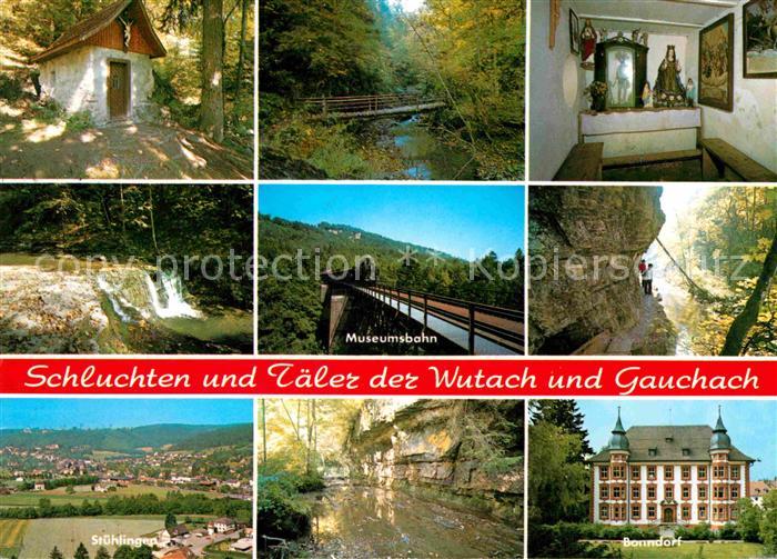 Bonndorf Schwarzwald Schluchten und Taeler der Wutach und Gauchach Museumsbahn S