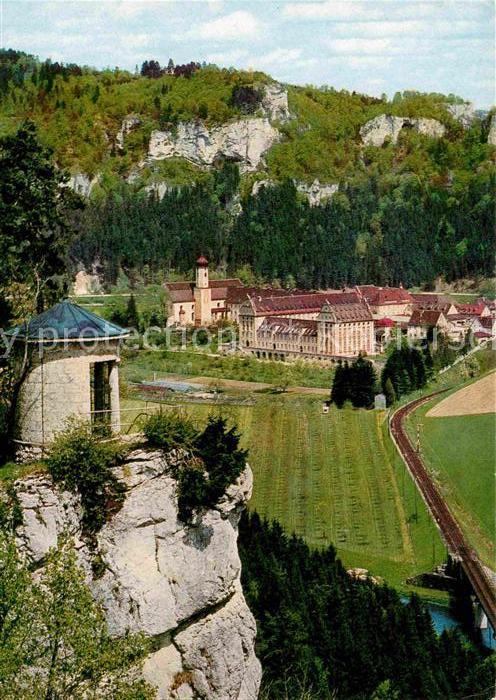 Beuron Donautal Kloster Beuron Blick vom Soldatenfriedhof