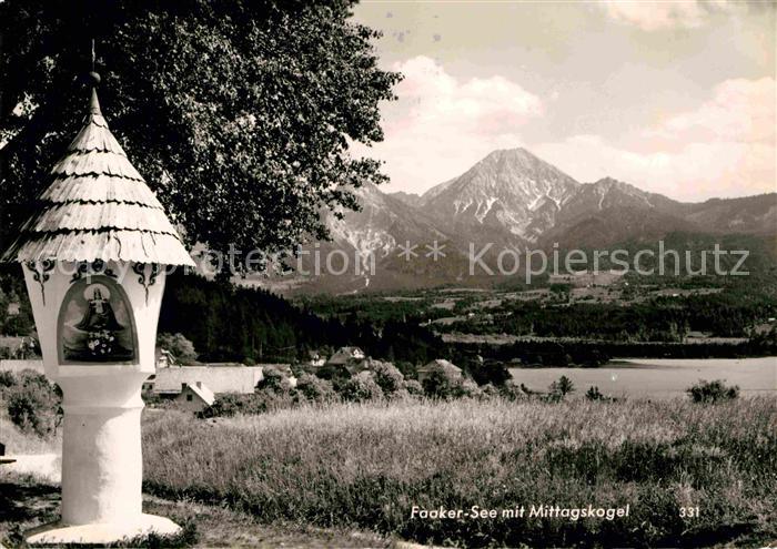 Faakersee mit Mittagskogel Bildstock