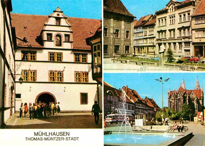Muehlhausen Thueringen Rathaus Karl Marx Platz Wilhelm Pieck Platz