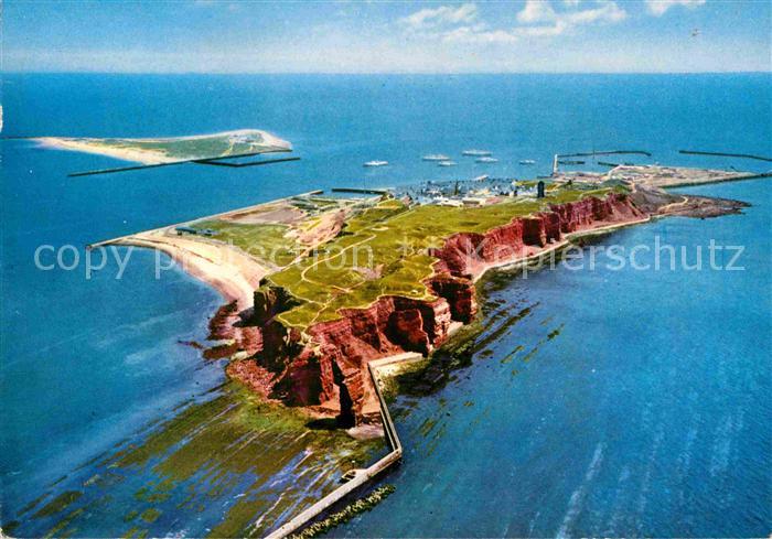 HELGOLAND Insel Schleswig-Holstein Fliegeraufnahme mit Badeduene