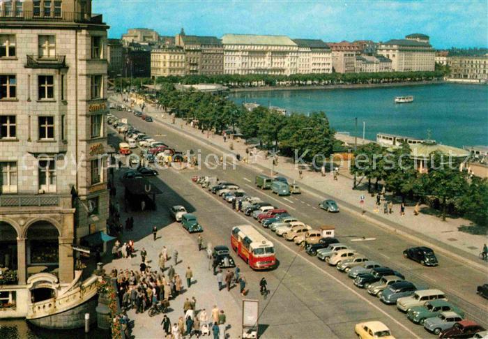 HAMBURG  CITY Jungfernstieg und Binnenalster