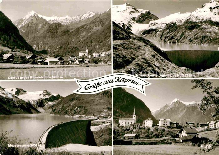 Kaprun Kitzsteinhorn Drossensperre Moosersperre Teilansicht