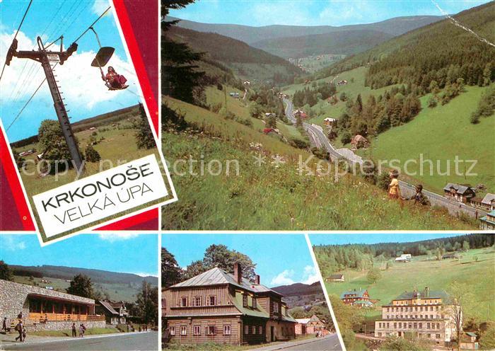 Krkonose Valka Upa Portasky Nova silnice udoli Velke Moderni prodejna Chata Star