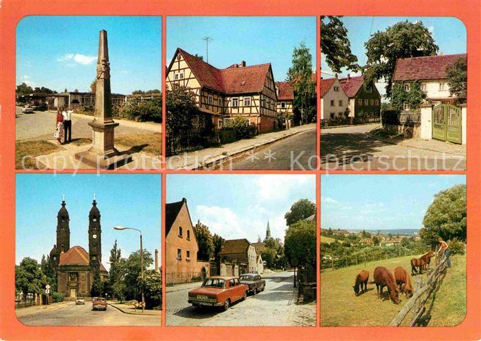 DRESDEN Elbe Postmeilensaeule Mockritz Alt Gostritz Christuskirche Strehlen Alt