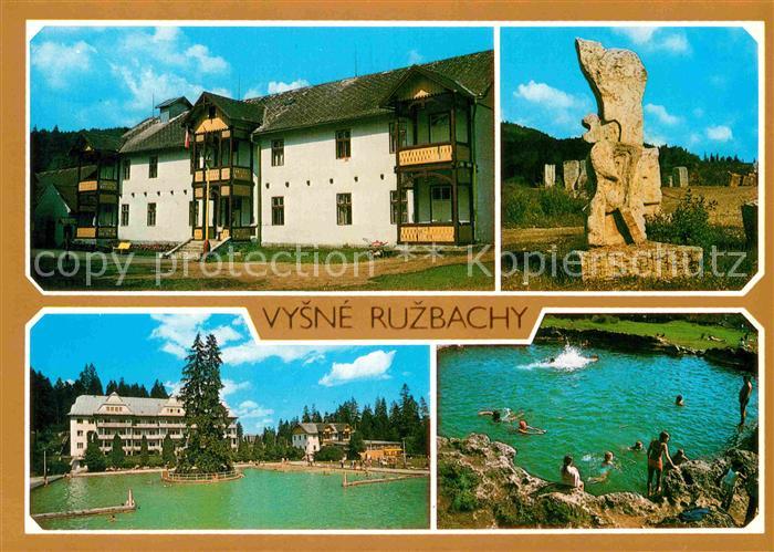 Vysne Ruzbachy Liecebny dom Krivan Socharske sympozium Travertinove jazierko s t