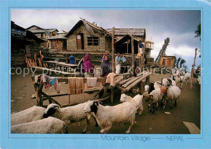 Nepal Bergdorf Motiv