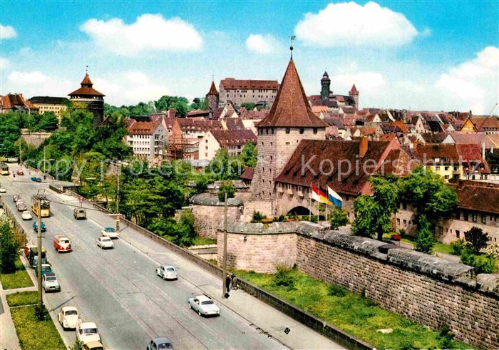 NueRNBERG  CITY Westtorgraben mit Burgblick