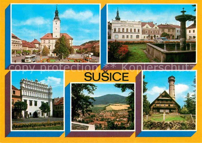 Susice Mesto vzniklo z male do Bavor Za panovani Premysla Otakara Susice lezi na
