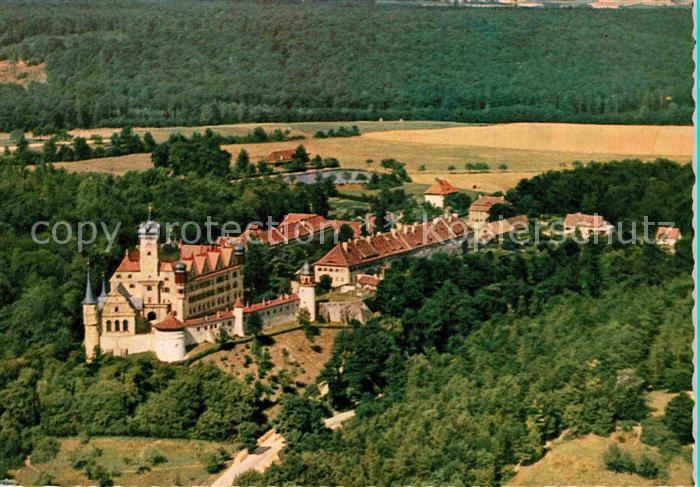Scheinfeld Schloss Schwarzenberg im Steigerwald Fliegeraufnahme