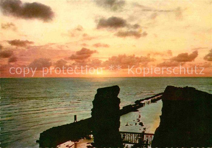 HELGOLAND Insel Schleswig-Holstein Lange Anna Abendstimmung