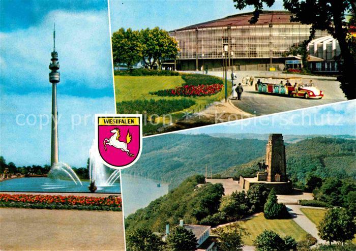 DORTMUND  CITY Fernsehturm Westfalenhalle Denkmal