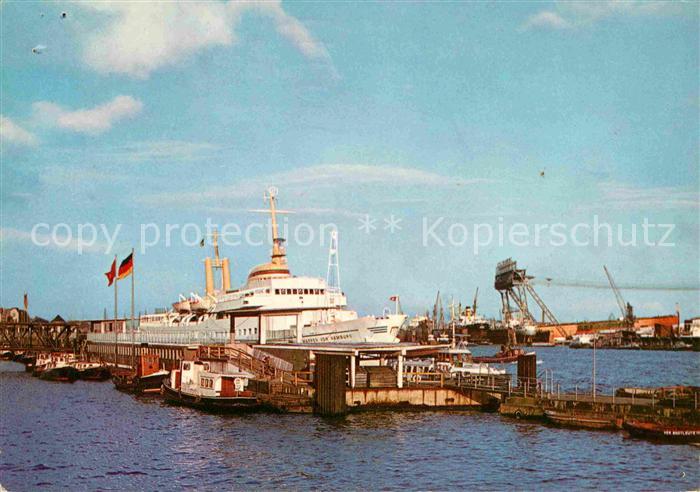 HAMBURG  CITY Seebaederschiff Wappen von Hamburg St Pauli Landungsbruecken