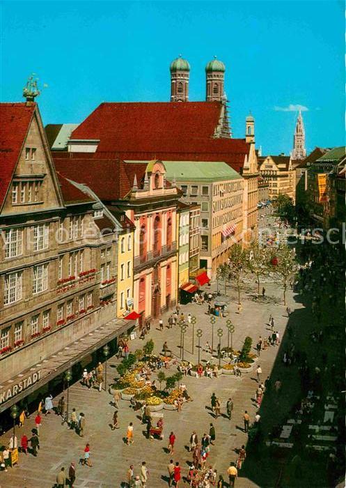 Muenchen Bayern Kaufingerstrasse Fussgaengerzone