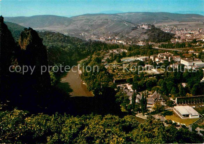 Bad Muenster Stein Ebernburg mit dem Rheingrafenstein