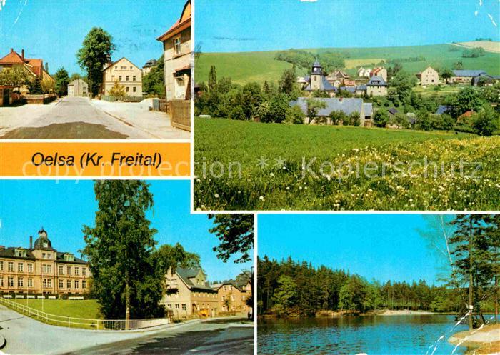 Oelsa Loebau Hauptstrasse Lerchenberg Polytech Oberschule Heidemuehlenteich