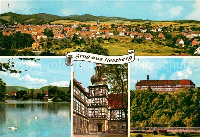 Herzberg Harz Panorama Jues See Schlosshof Burg