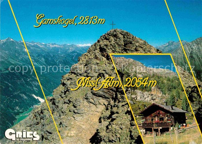 Gries Laengenfeld Tirol Nissl Alm mit Gamskogel