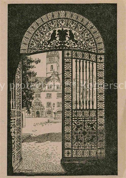 Darmstadt Schlosstor Zeichnung