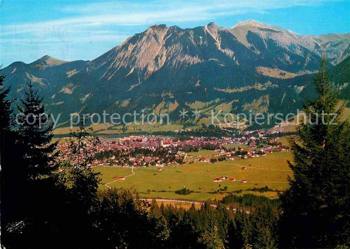 Oberstdorf mit Rubihorn und Nebelhorn