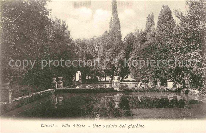 Tivoli Villa d Este una veduta del giardino
