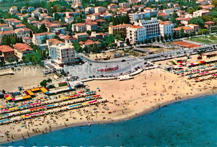 Riccione Spiaggia Strand Fliegeraufnahme