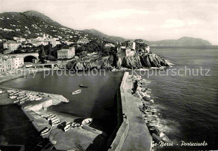 Nervi Porticciuolo Hafen Kueste