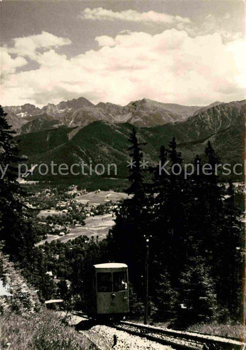 Zakopane Kolejka na Gubalowke Bergbahn Panorama Hohe Tatra