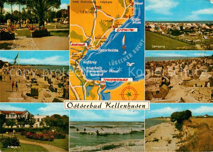 Kellenhusen Ostseebad Kleingolf Strand Promenade Camping Hohes Ufer Brandung Anl