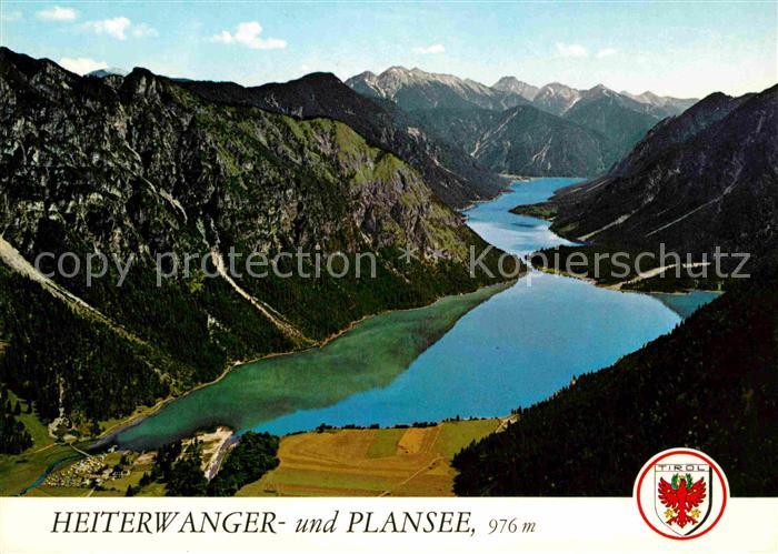 Heiterwang Heiterwangersee und Plansee Fliegeraufnahme