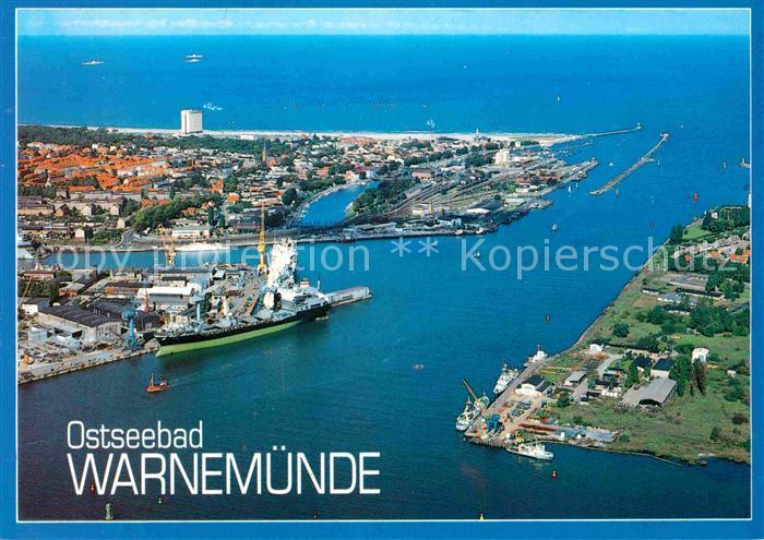 Warnemuende Ostseebad Fliegeraufnahme