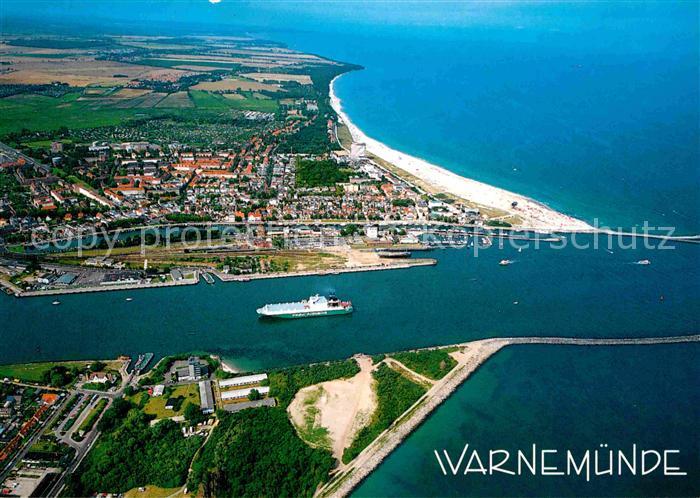 Warnemuende Ostseebad Fliegeraufnahme