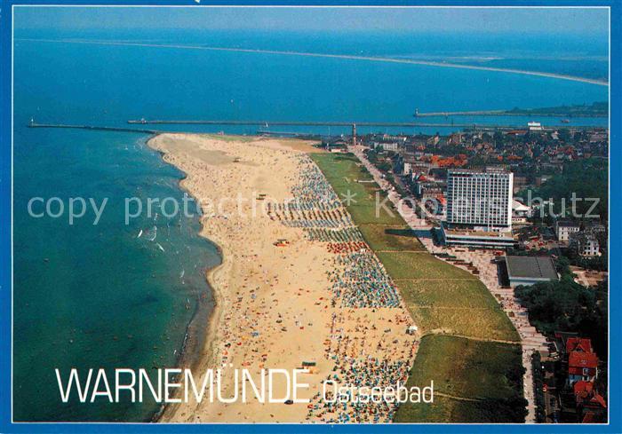 Warnemuende Ostseebad Fliegeraufnahme