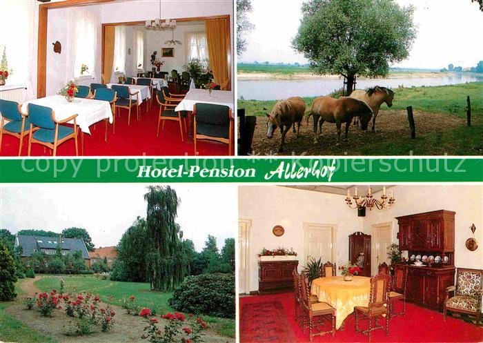 Rethem Aller Hotel Pension Allerhof Gaststube Pferde Garten Zimmer