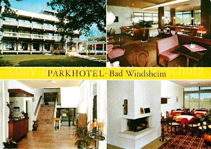 Bad Windsheim Parkhotel Gaststube Treppenaufgang Kaminzimmer