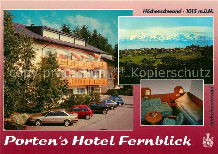 Hoechenschwand Schwarzwald BW Portens Hotel Fernblick Panorama