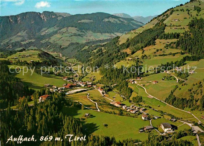 Auffach Wildschoenau Muehltal Fliegeraufnahme
