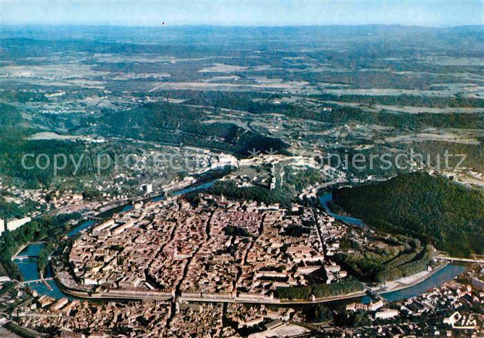 Besancon Doubs Vue aerienne La Boucle du Doubs