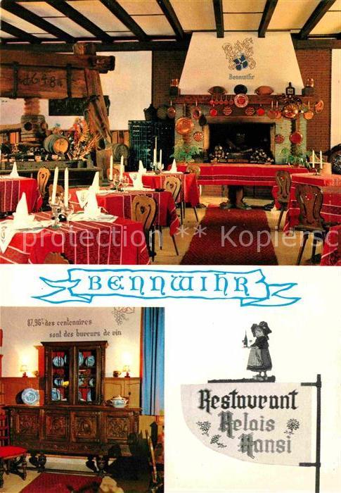 Bennwihr Relais Hansi Salle a Manger