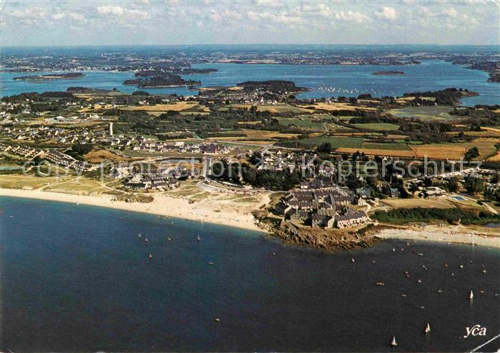 Arzon Vue aerienne Domaine des Remparts Plages de Kerjouanno Iles du Golfe