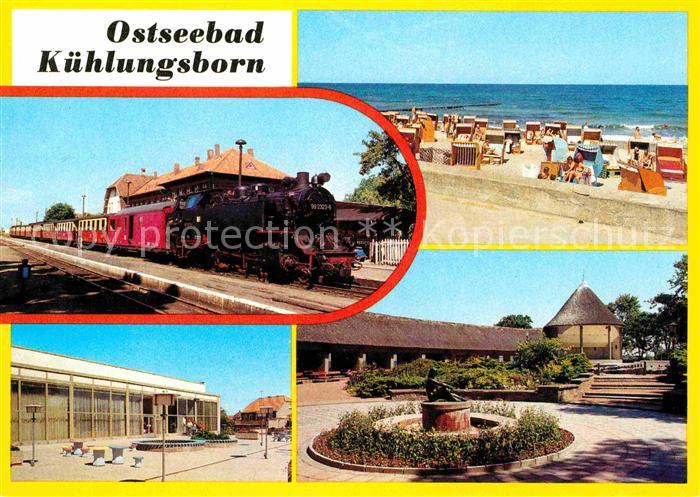 Kuehlungsborn Ostseebad Bahnhof Molli Strand Terrasse FDGB Ferienheim Ernst Grub